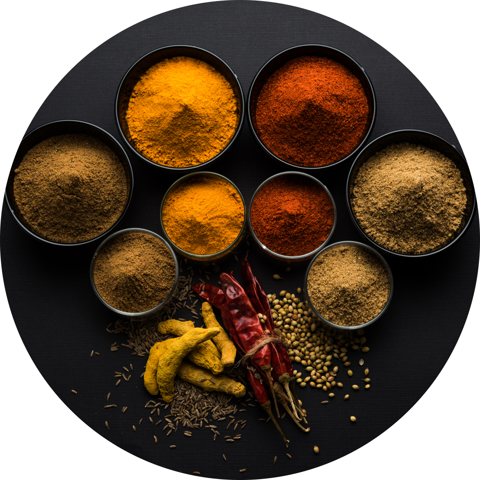 Assorted Spices and Dried Chilies