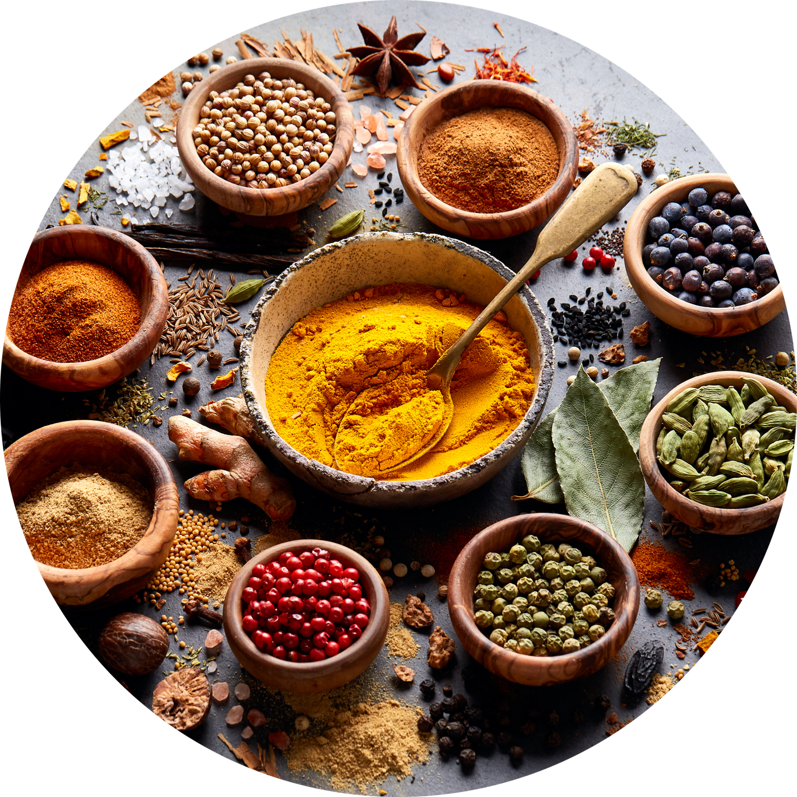 Various Spices and Herbs
